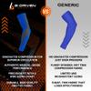 B-Driven Sports Enhanced Compression Sleeves - Arm Sleeves for Men & Women with Medical Grade Compression 20-30 mmHg for Basketball, Baseball, Football, Volleyball, Weightlifting, Golf, Running - Pair view 4