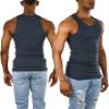 ToBeInStyle Men's 3-Pack A-Shirt Tank Top Muscle Shirt - Dark Gray - 3XL view 3