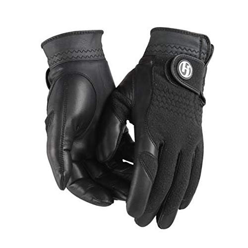 HJ Glove Men's Winter Performance Black Golf Glove Value Pack (Choose Pair Qty) (4 Pair Pack, XX-Large)