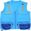 Eagle Eye Explorer Multi-Piece Set Cargo Vest with Reflective Safety Straps, 1 8x21 Magnification Binoculars and Safari Hat for Boys and Girls (Medium/Large, Light Blue Vest, Hat and Binoculars) view 2