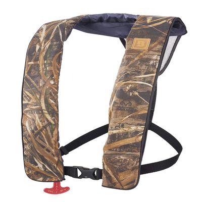 BLUESTORM Cirrus26 Inflatable PFD Life Jackets for Adults | US Coast Guard Approved Automatic Life Vest w/Manual Override Convertibility (Max7 Camo, One Size)