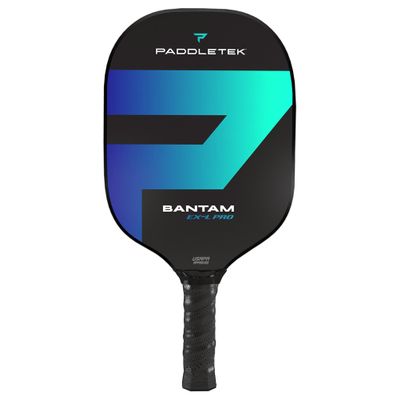 Paddletek Bantam EX-L Pro Pickleball Paddle, Top-Weighted Standard Grip Pickleball Paddle with High Tech Polymer Honeycomb Core, Premier Manufacturers of Pickleball Paddles (Blue)