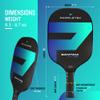 Paddletek Bantam EX-L Pro Pickleball Paddle, Top-Weighted Standard Grip Pickleball Paddle with High Tech Polymer Honeycomb Core, Premier Manufacturers of Pickleball Paddles (Blue) view 4