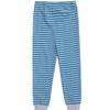 Asher and Olivia Boy Pajamas Clothes Pjs Set Sleepers Baby Footless Sleepwear Size 9-12m Blue view 3