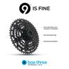 Box Three Prime 9 Bike Cassette 11-50T Fits Standard HG Hubs 9/10/11 Speed Cassette for Mountain Bike, Lightweight Bicycle MTB Cassettes Compatible Bike Cassettes view 3