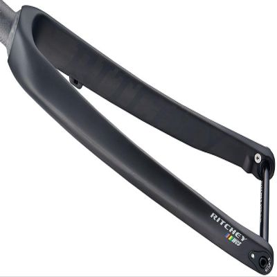 Ritchey WCS Carbon Road Disc Fork - 1-1/8", 46mm Rake, Flat Mount, 12mm Thru x 100mm, Black