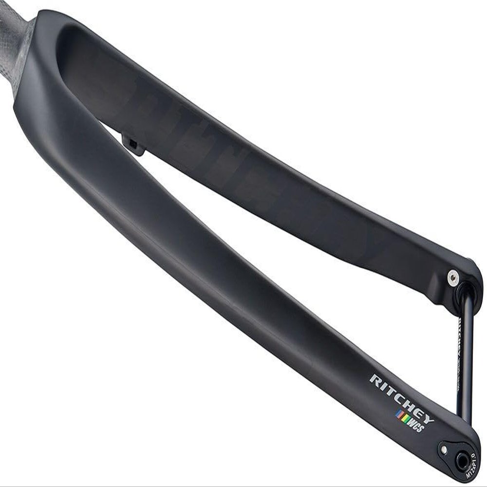 Ritchey WCS Carbon Road Disc Fork - 1-1/8", 46mm Rake, Flat Mount, 12mm Thru x 100mm, Black