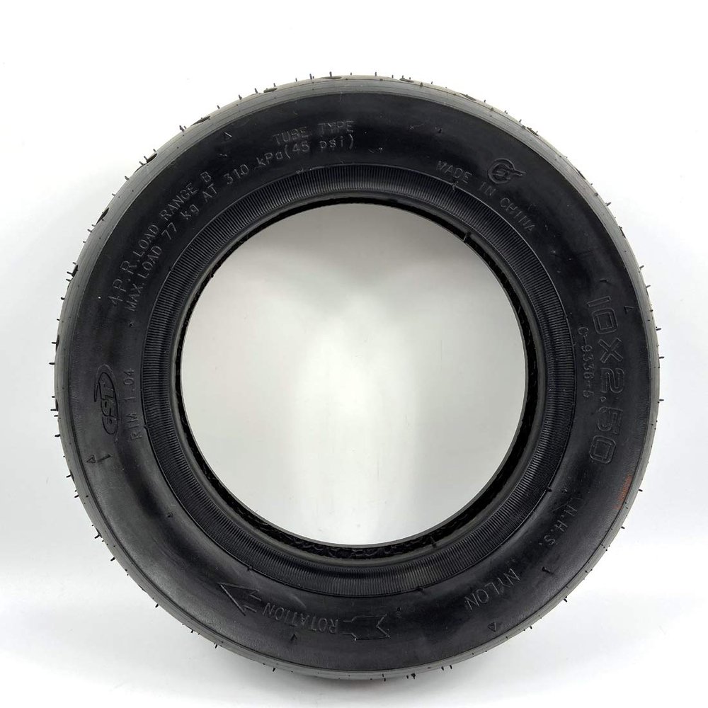 10 Inch CST Scooter Wheel With Drum Brake 10x2.5 Pneumatic Wheel Use CST Tire And Tube 1.8m Brake Cable 90mm Axle And Crowbar (outer tire)