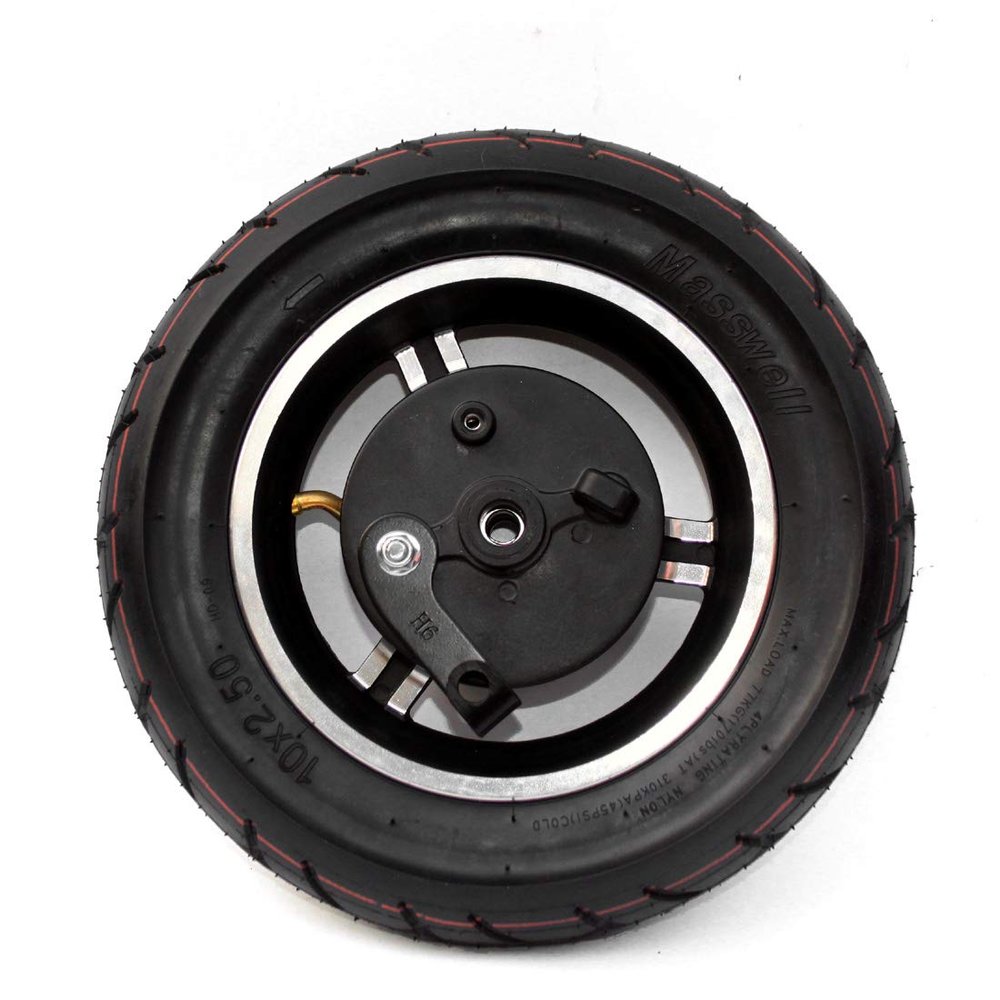 10 Inch Wheel With Brake 10x2.50 Inflated Wheel With Inner Tube And Expansion Brake 180 CM Brake Cable For Scooter Rear Wheel (wheel only)