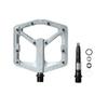 Crankbrothers MTB Pedals Stamp 2 Large Raw and Silver view 4
