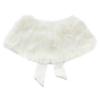 Yeahdor Flower Girls Wedding Birthday Party Gown Faux Fur Bolero Shrug Cloak Princess Cape Accessories Dress Cover up Beige One_Size view 2