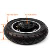10 Inch Wheel With Brake 10x2.50 Inflated Wheel With Inner Tube And Expansion Brake 180 CM Brake Cable For Scooter Rear Wheel (wheel with cable120) view 3
