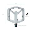 Crankbrothers MTB Pedals Stamp 2 Small Raw and Silver view 2
