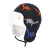 Baby Toddler Kids Winter Hat Cute Cartoon Crochet Knit Fleece Lining Cap Windproof Warm Earmuffs Skiing Cap with Ear Flap for Girls Boys 1-4 Yr (Dinasour) view 3