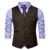 DONGD Mens Formal Suit Vest Business Dress Vest for Suit or Tuxedo view 2