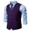 DONGD Mens Formal Suit Vest Business Dress Vest for Suit or Tuxedo view 1