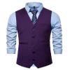 DONGD Mens Formal Suit Vest Business Dress Vest for Suit or Tuxedo view 2
