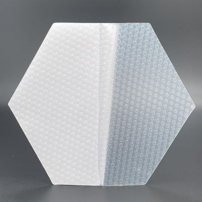 AQUBONA Hexagon Clear Surf Traction Grip Traction Pad Semi Clear Deck Pad for Surfboard