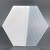 AQUBONA Hexagon Clear Surf Traction Grip Traction Pad Semi Clear Deck Pad for Surfboard view 1