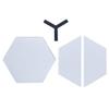 AQUBONA Hexagon Clear Surf Traction Grip Traction Pad Semi Clear Deck Pad for Surfboard view 3