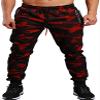 Smilily Men's Closed Bottom Sweatpants Zipper Pockets Drawstring Camo Joggers Pants for Gym Workout view 1