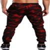 Smilily Men's Closed Bottom Sweatpants Zipper Pockets Drawstring Camo Joggers Pants for Gym Workout view 3