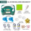 PartyWoo 110V 600W Electric Balloon Pump, Portable Balloon Inflator, Dual Nozzle Air Pump for Balloon Garland view 2