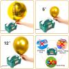 PartyWoo 110V 600W Electric Balloon Pump, Portable Balloon Inflator, Dual Nozzle Air Pump for Balloon Garland view 4
