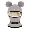 Baby Girls Boys Winter Hat Knitted Warm Fleece Lined Scarf Earflap Hood Scarves Skull Caps Ski Face Mask 2-6Y view 2