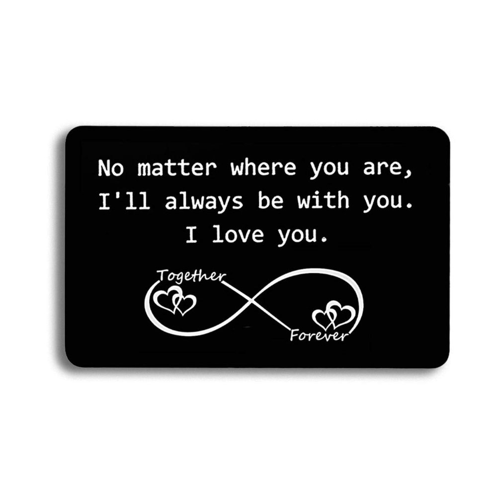 Jstud Engraved Wallet Inserts Card Birthday Gifts for Men Husband Boyfriend