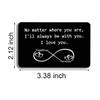 Jstud Engraved Wallet Inserts Card Birthday Gifts for Men Husband Boyfriend view 3