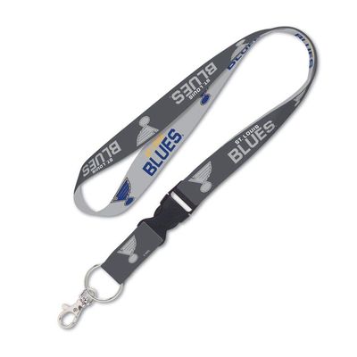 WinCraft NHL St. Louis Blues Charcoal Lanyard with Detachable Buckle