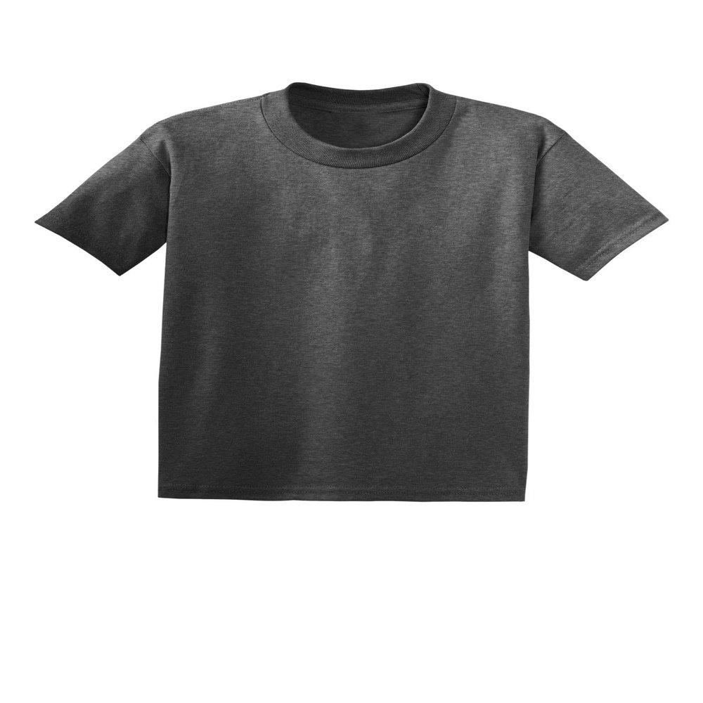 Hanes EcoSmart Youth Short Sleeve T-Shirt XS Charcoal Heather