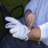 Nice Shot The Bird Golf Glove in White Cabretta Leather Men's Right Hand - XXLarge view 3