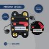 Five Oceans 60 Amps Anchor Windlass Marine Circuit Breaker with Manual Reset Button, 12 Volts, Waterproof IP67, Surface Mount, Easy Installation - FO3295 view 3