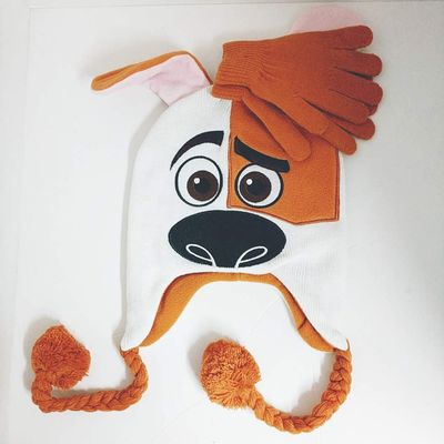 Secret Life of Pets Max Winter Knit Hat and Glove Laplander Hat