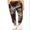 Leggings Depot JGA-R794-M Perfect Admiration Print Jogger Pants w/Pockets, Medium view 2