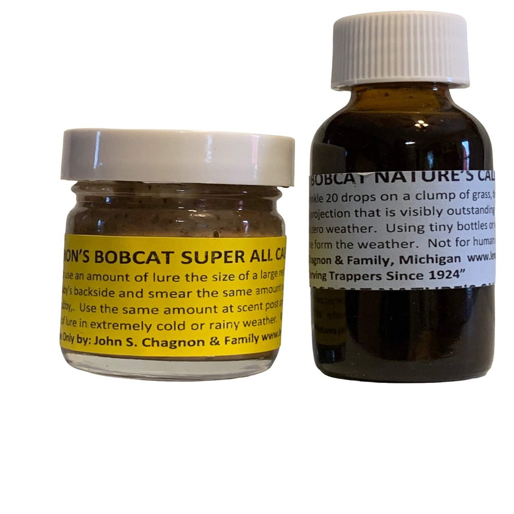 Special Two 1 oz Lenon Bobcat Trapping Lures - Proven Results Since 1924