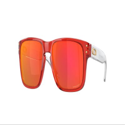 Oakley Youth OJ9007 Holbrook XS Square Sunglasses, Crystal Red/Prizm Ruby, 53 mm