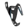 Elite Vico Carbon Cage (Matte Black, Blue Graphic)  Ultra-Lightweight Italian Carbon Fiber Bottle Cage view 1