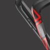 Elite ALA Bottle Cage  Black with Red Graphic Lightweight Bike Water Bottle Holder view 2