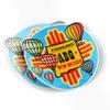 2 Balloon Festival Stickers 3.5 x 3.5 inch Albuquerque Hot Air Balloons Weatherproof Window Vinyl Sticker Decals for Car or Laptop view 1