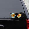 2 Balloon Festival Stickers 3.5 x 3.5 inch Albuquerque Hot Air Balloons Weatherproof Window Vinyl Sticker Decals for Car or Laptop view 3