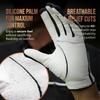 Copper Tech Golf Gloves Men Right Handed Golfer Or Left Handed Golfer (2 Pack)| Copper Compression Joint Support | Flexible & Comfortable Fit with Premium Leather | Tacky Reinforced Palm Pad With Grip view 3