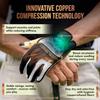 Copper Tech Golf Gloves Men Right Handed Golfer Or Left Handed Golfer (2 Pack)| Copper Compression Joint Support | Flexible & Comfortable Fit with Premium Leather | Tacky Reinforced Palm Pad With Grip view 4