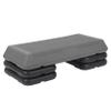 LEMY 28.5 Inch Bodybuilding Aerobic Stepper Platform, Exercise Fitness Workout w/ 4 Risers, Height Adjustable 4" - 6" - 8", Gray view 1