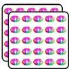 Oval Tie Dye Yak Life - Licensed Kayak Kayaking Kayaker Sticker for Scrapbooking, Calendars, Arts, Kids DIY Crafts, Album, Bullet Journals 50 Pack view 1