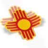 2 Zia Stickers 6 x 6 inch Custom Colors Weatherproof Window Vinyl Sticker Decals of New Mexico Native American Sun Symbol for Car or Laptop (Red) view 1