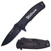 GIFTS INFINITY Customized Engraved Pocket Folding Knife - Groomsmen Wedding Party Monogrammed (TF-848BK) view 1