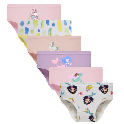 Boboking Little Kids Soft Cotton Underwear Unicorn Girls Briefs Toddler Panties Undies 6y